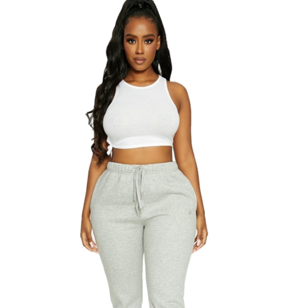 LH x Naked Wardrobe Ribbed Crop Tank Top